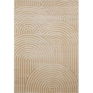 Nazar Tapis beige motif arc en relief- 160x230 Beige 230x1x160cm