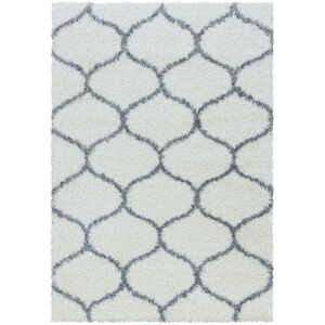 STUDIO DECO Tapis a poils longs et motifs alhambra blanc 280x370cm