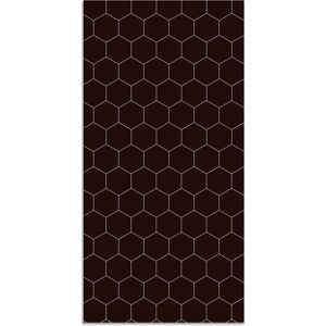 Home and Living Tapis vinyle mosaïque hexagones noir 300x200cm