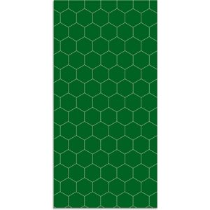 Home and Living Tapis vinyle mosaïque hexagones verte 80x300cm