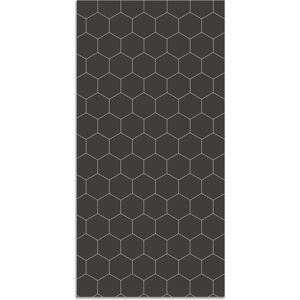 Home and Living Tapis vinyle mosaïque hexagones gris 140x200cm Gris 200x0x140cm