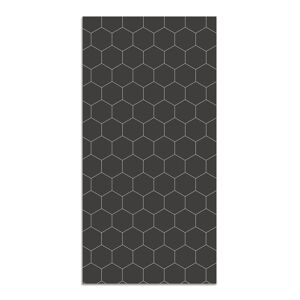 Home and Living Tapis vinyle mosaïque hexagones gris 140x200cm