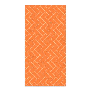 Home and Living Tapis vinyle mosaïque de briques oranges 140x200cm