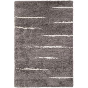 AFK Living Tapis ultra-doux et design gris 160x230, OEKO-TEX® Gris 230x4x160cm