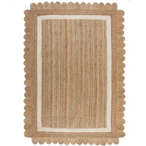 Novatrend Tapis de salon en jute beige 120x170 cm Beige 170x0x120cm