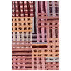 Novatrend Tapis de salon en laine rose rouge 200x290 cm Rose 290x0x200cm