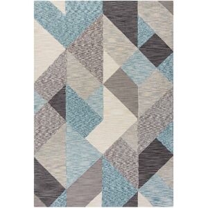 Novatrend Tapis de salon en polyester bleu 160x230 cm Bleu 230x0x160cm