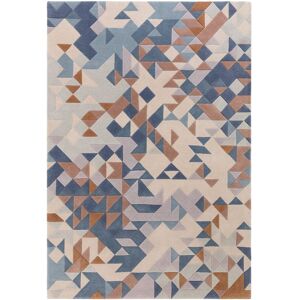 Novatrend Tapis de salon en laine bleu 120x170 cm