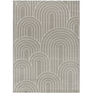 Unitrama Tapis géométrique gris, 160X230 cm Gris 230x1x160cm