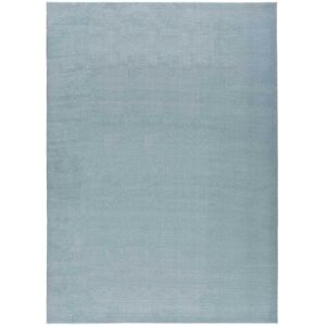 Unitrama Tapis uni lavable bleu, 120X170 cm