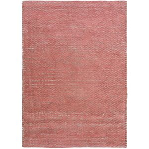 The Deco Factory Tapis artisanal en jute et coton chenille terra cotta 160x230 Rouge 230x160x160cm