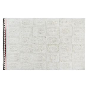 Lorena Canals Tapis lavable en laine gris 200x300 Beige 300x2x200cm