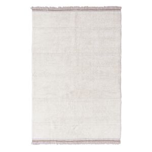 Tapis en laine blanc lavable 170x240 Blanc 240x2x170cm