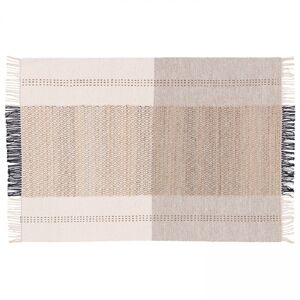 Oviala Tapis en laine et jute tisse a plat a motifs geometriques 200 x 290 cm