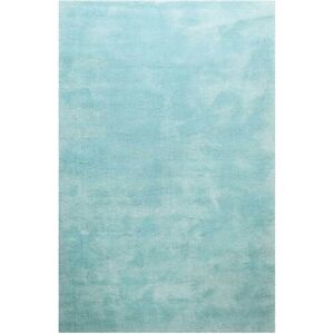 Homie Living Tapis en microfibre dense turquoise clair 130x190 cm