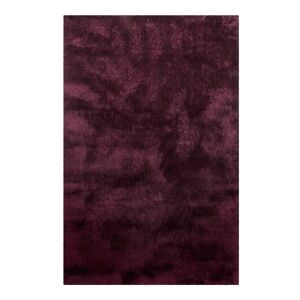 Homie Living Tapis en microfibre dense bordeaux 130x190 cm