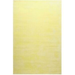 Homie Living Tapis en microfibre dense jaune 130x190 cm