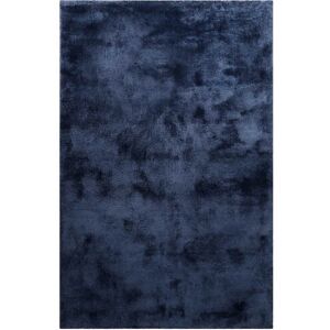 Homie Living Tapis en microfibre dense bleu 160x230 cm