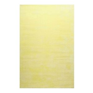 Homie Living Tapis en microfibre dense jaune 160x230 cm