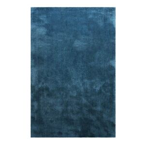 Homie Living Tapis en microfibre dense bleu petrole 160x230 cm