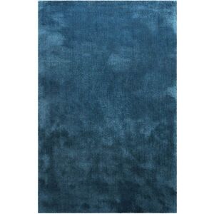 Homie Living Tapis en microfibre dense bleu petrole 70x140 cm Bleu 70x140x70cm