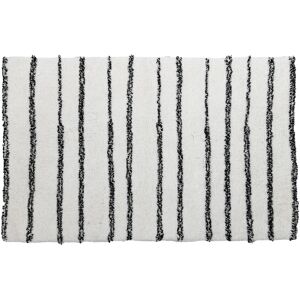 Sensei Maison Tapis de bain ou descente de lit antiderapant blanc 120x170 cm