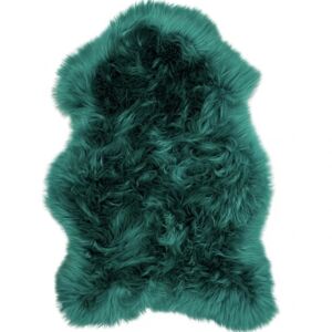 Maison Thuret Tapis en peau de mouton vert bouteille Vert 0x10cm