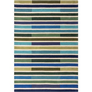 Novatrend Tapis de salon moderne en laine bleu 200x290 cm