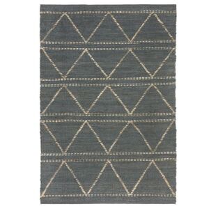 Novatrend Tapis moderne en jute bleu gris 160x230 cm Bleu 230x0x160cm