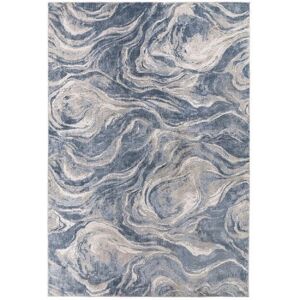 Novatrend Tapis de salon en viscose bleu 120x170 cm