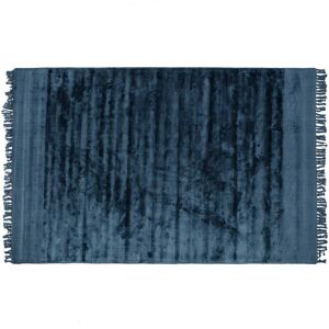 Tapis viscose et coton petrol bleu 170x240 Noir 240x1x170cm