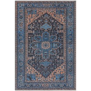 Novatrend Tapis de salon style orient bleu 120x170 cm