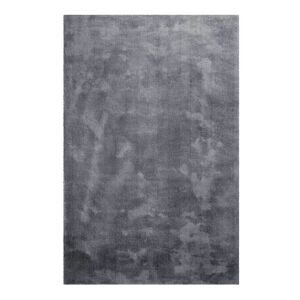 Homie Living Tapis en microfibre doux et dense gris etain 130x190