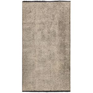 The Deco Factory Tapis en coton et polyester lavable tisse plat gris 80x150