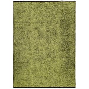 The Deco Factory Tapis en coton et polyester lavable tisse plat vert 160x230