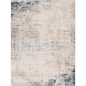 Surya Tapis Abstrait Moderne Ivoire/Gris/Bleu 140x200