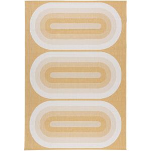 AFK Tapis interieur exterieur graphique jaune 200x290, OEKO-TEX®