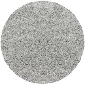 Surya Tapis Rond Shaggy Moderne Gris Ø 160 - Publicité