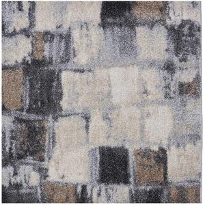 Un amour de tapis Tapis salon 200x200 gris OEKO-TEX®