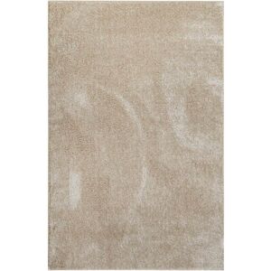 Esprit Tapis carre poils longs doux brillant beige sable 200x200