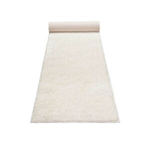 Esprit Tapis de couloir poils longs doux brillant blanc creme 80x400