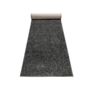 Esprit Tapis de couloir poils longs effet bouclette gris anthracite 80x230