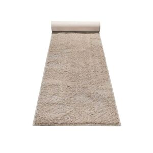 Esprit Tapis de couloir poils longs doux brillant beige sable 80x400 Beige 80x400x80cm