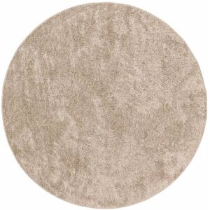 Esprit Tapis rond poils longs doux brillant beige sable 200 rd. Publicité