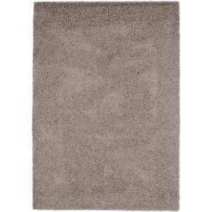 Benuta Tapis à poils longs gris 80x150