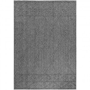 STUDIO DECO Tapis effet jute naturel à relief géométrique gris 160x230cm - Publicité