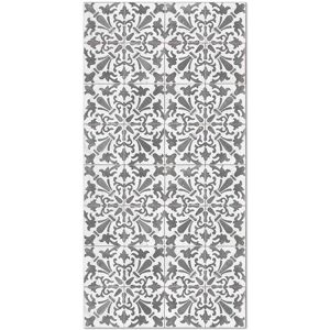 Home and Living Tapis vinyle carreaux ciments geometrique gris 300x200cm