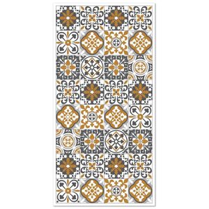 Home and Living Tapis vinyle carreaux ciments triana orange 300x200cm