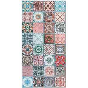 Home and Living Tapis vinyle carreaux ciments nijar multicolore 200x200cm Multicolore 200x0x200cm