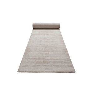 Homie Living Tapis de couloir à poil ras effet soie beige crème 80x300 Beige 80x300x80cm